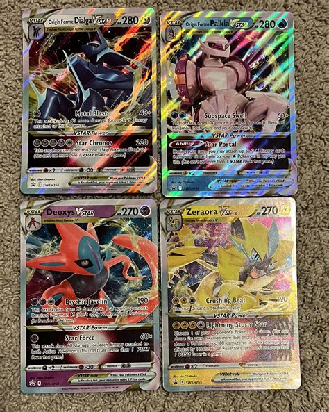 Mavin Pok Mon Tcg Dialga Palkia Deoxys Zeraora Vstar Jumbo Black Star