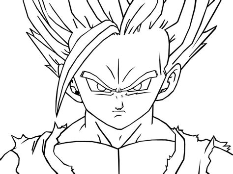 Dibujos De Gohan Ssj Para Colorear Vsun