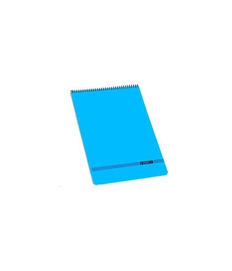 Enri Cuaderno Espiral Superior Oficina 80h 4x4 Tapa Blanda 4º Azul