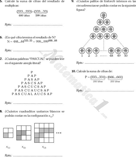 Razonamiento Matem Tico Inductivo Deductivo Ejercicios Resueltos En Pdf