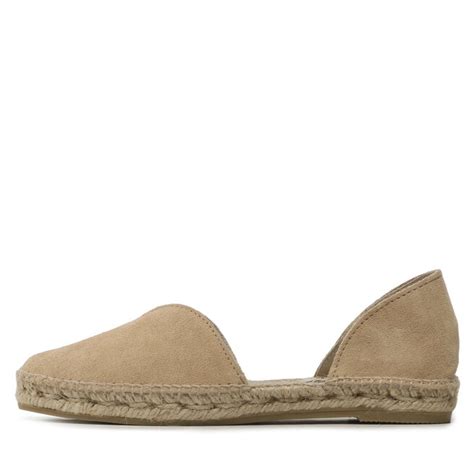 Espadrilles Manebi Suede Open Side Flats K 1 1 O0 Beige Eschuhe De