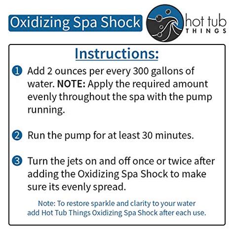 Hot Tub Things Oxidizing Spa Shock Pounds Prevents Organic Buildup Cloudy Water For