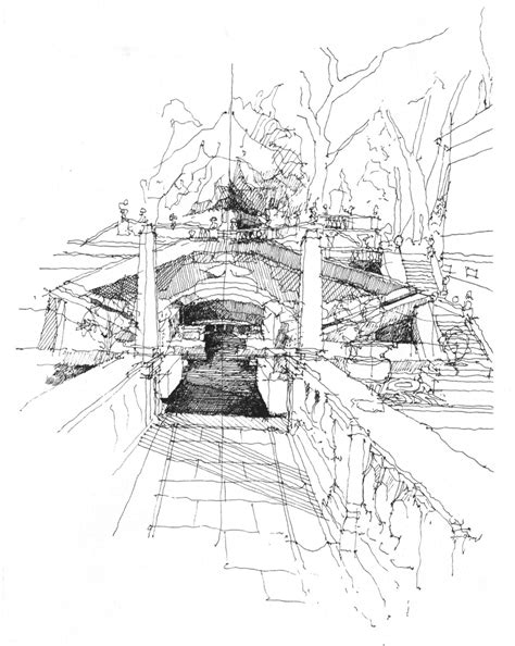 Villa Lante - Italy Beautiful Sketches, Cool Sketches, Drawing Sketches ...