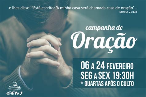 Cartaz Campanha De Oração