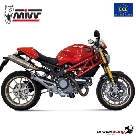 Mivv Pair Of Exhausts Slip On Gp Approved Titanium Ducati Monster