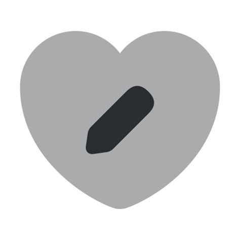 Heart Edit Icon In Iconsax Vol1 Bulk