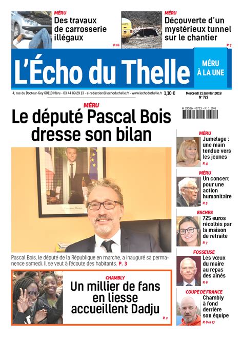 L Echo Du Thelle Du Janvier