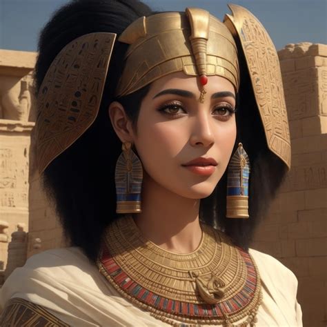 Premium Photo Captivating Illustration Of A Single Egyptian Woman By The Nile In Ancient Times