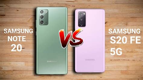 Samsung Galaxy Note Vs Samsung Galaxy S Fe G Youtube