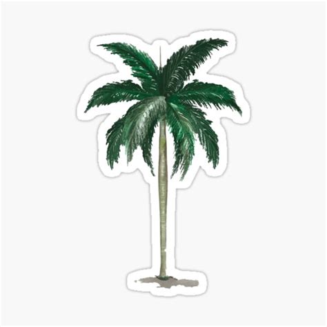 Coconut Tree Sticker Sticker For Sale By Nam Namira Redbubble