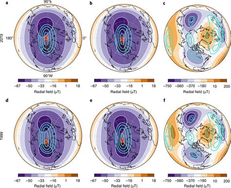 A Comparison Of The Structure Of The Geomagnetic Field And The North Download Scientific