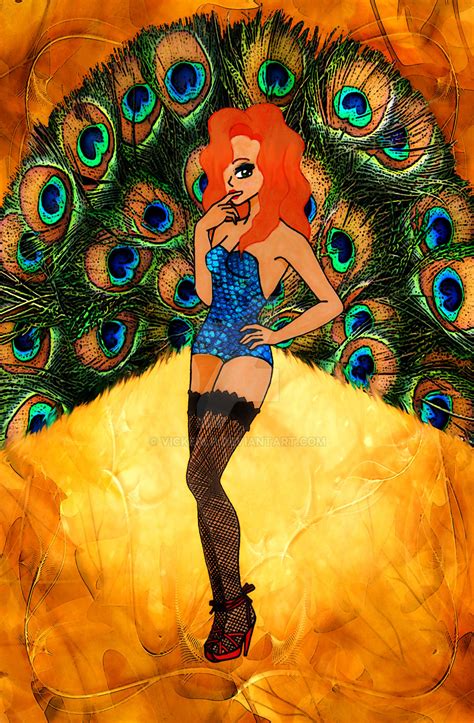 Peacock Girl By Vickerlp On Deviantart