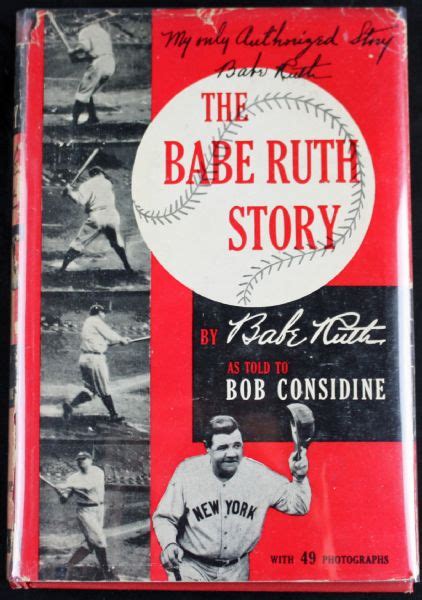 Lot Detail Babe Ruth Signed First Edition The Babe Ruth Story