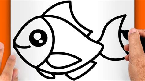 SØte Tegninger Av Dyr Tegning En Fisk Hvordan Tegne En Fisk Tegne