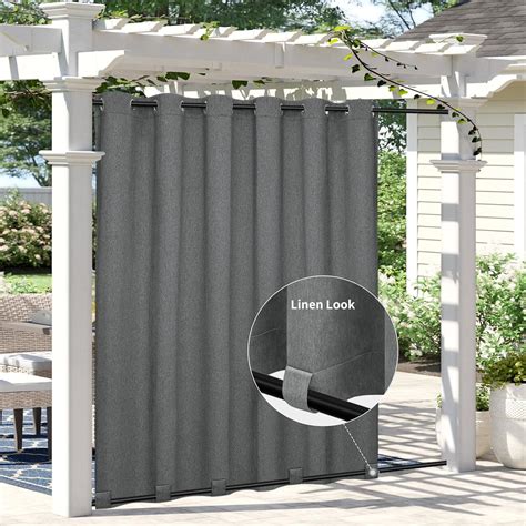 Amazon Easy Going Linen Look Outdoor Curtains Waterproof Windproof