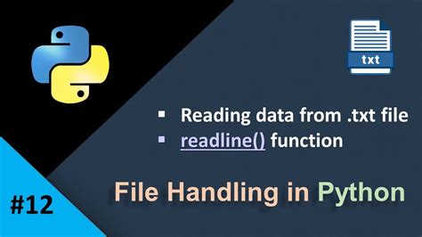 Reading Data In File Handling Readline Function In Python File