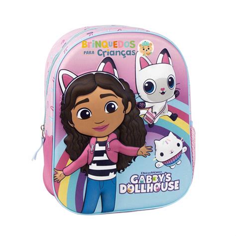 Comprar Mochila 3d Da Casa De Bonecas Da Gabby Pandinha Brinquedos