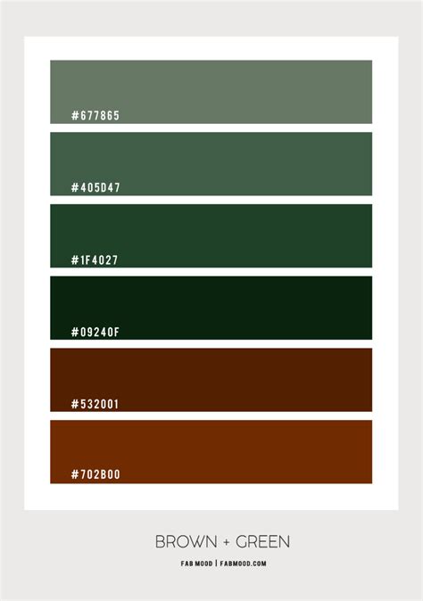 Brown And Green Color Scheme Color Palette 60 Paleta De Color Verde Colores Tierra