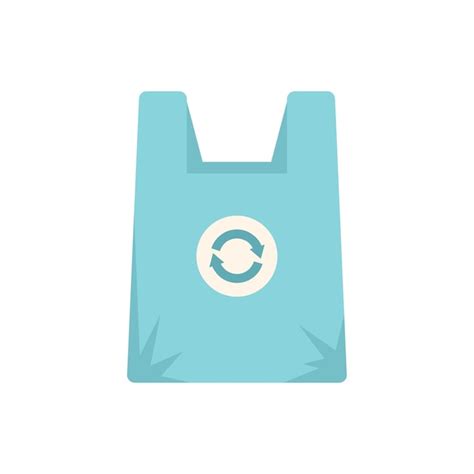 Premium Vector Recycle Bag Icon Flat Vector Eco Waste Biodegradable