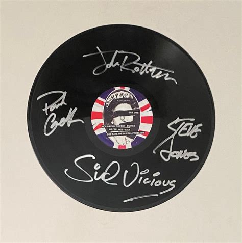 Sex Pistols Signed Vinyl Record Display Etsy Australia