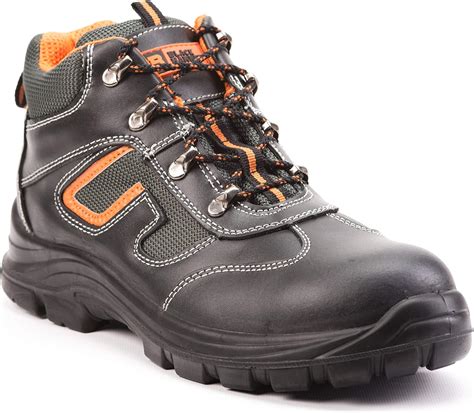 Black Hammer Mens Leather Safety Boots S3 Src Steel Toe Cap Work Shoes