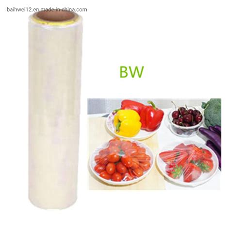 Pe Cling Film Food Wrap Pvc Stretch Films Roll For Meat China Cling