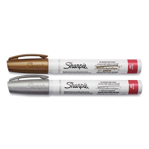 Sharpie Permanent Paint Marker Medium Bullet Tip Assorted Metallic