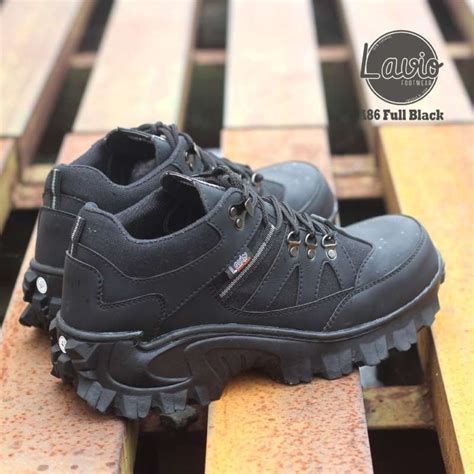 Promo Sepatu Pria Boots Safety Low Pendek Kerja Proyek Gunung Hiking