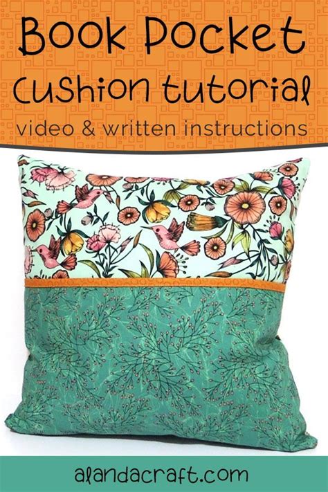 Pocket Book Cushion Cover Tutorial Aka Reading Pillow Sewing Book