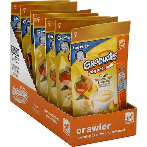 Gerber Graduates Yogurt Melts Peach Baby Food And Snacks Needlers