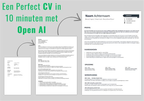 CV Maken Gratis Professionele CV Templates Uitleg