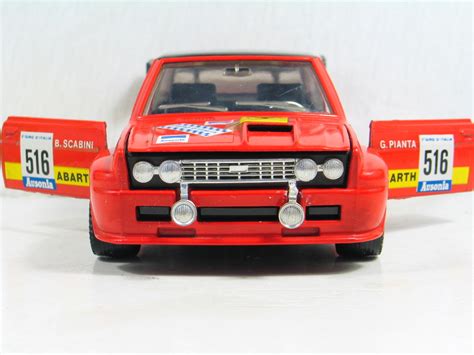 Fiat Abarth Rally Giro D Italia Rosso E Nero N Mattel Hot Wheels