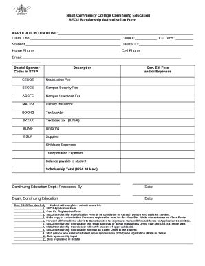 Continuing Education Form Template Page Pdffiller