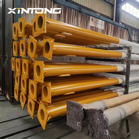 Xintong Double Arms Galvanized Hot DIP Galvanized Street Light Pole Light Pole And Galvanized Pole
