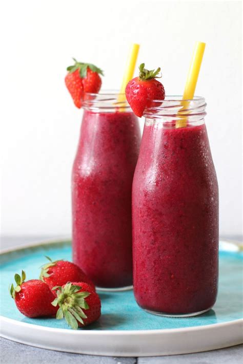 Smoothie Met Aardbei Rode Biet Jaimys Kitchen Recept Aardbeien