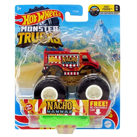 Hot Wheels Monster Jam Зовнішній джіп Scale fyj nacho mamas Monster Trucks ID