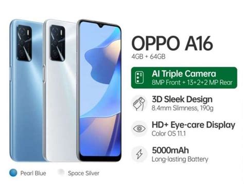 Harga HP OPPO A16 Semua Variannya Sangat Terjangkau Mari Simak