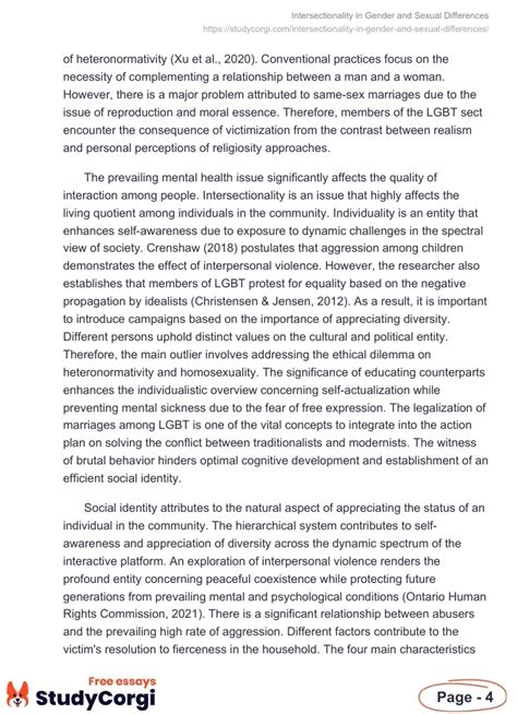 Intersectionality In Gender And Sexual Differences Free Essay Example