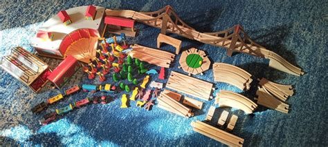 Wooden Train Set, Tree People, Love Games, Wood Bridge, Trees, Piecings ...