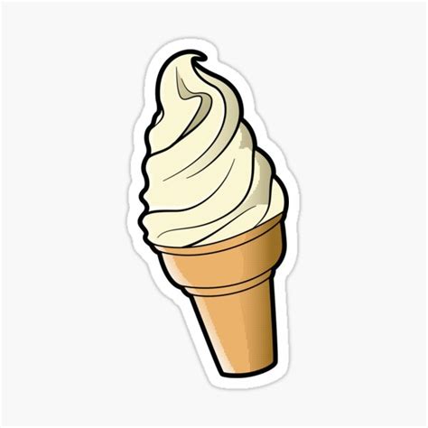 Download Free Vector Of Vector Cartoon Sticker Ice Cream Hand Drawn