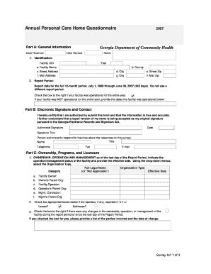 Fillable Online Dch Georgia Survey Information Form Print Email