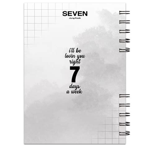 Bullet Journal Bts Jungkook Seven Caderno Elo7