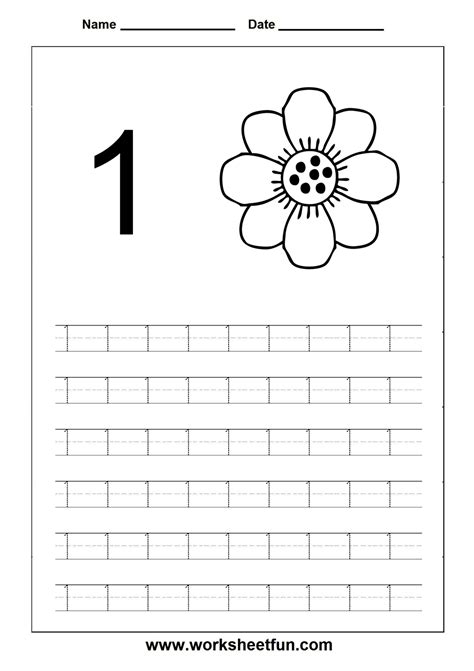 Number 1 Activity Sheet