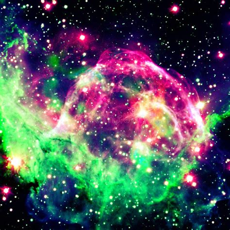 Colorful Spiral Galaxy in Outer Space. Elements of this Image Furnished ...