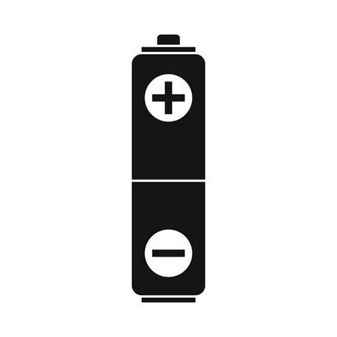 Ic Ne De Batterie Dans Un Style Simple Isol Sur Fond Blanc Symbole De