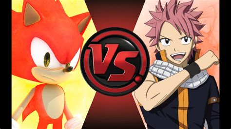 Fire Sonic Vs Natsu Cartoon Fight Club Episode 75 Youtube