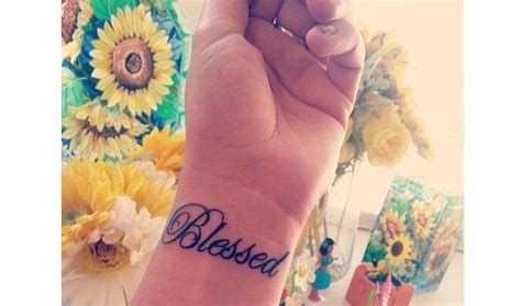 Tatuagem Blessed Inspira Es Para Tatuar A Palavra Aben Oado