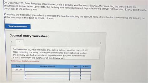 Solved On December 29 Patel Products Incorporated Sells A Chegg