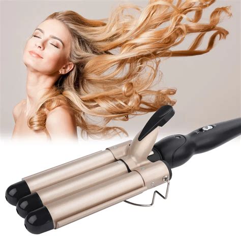 Fer Friser Professionnel En C Ramique Triple Baril Baguette De Coiffure