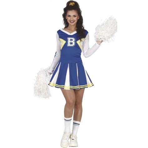 Cheerleader Blau Und Wei Kost M F R Damen Online Einkaufen